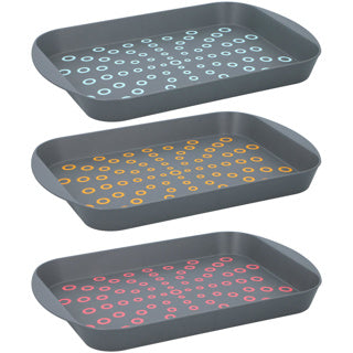 Trayer Anti-Slip 29.5x44x4.5cm 3 Assorti