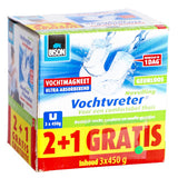 BOGON MOISISTURE -EER FOISISTURER MACNED BENOTZING ODERGRAGLEN 3 X X 450GR