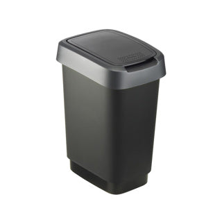 Rotho Twist Waste Bin 10l Black