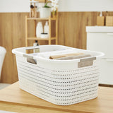 Rotho laundry basket 40l country white