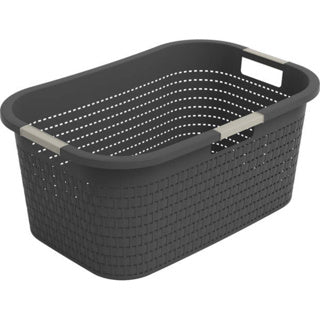 Rotho laundry basket 40l country anthracite