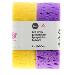 Lifetime Bath sponge 2 pieces 3 assorti