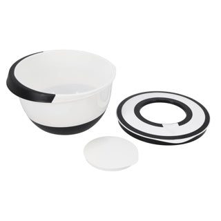 Miscelazione ciotola in bianco e nero 5 litri