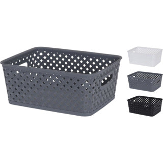 Basket 25 x 20 x 10 cm 3 assorti