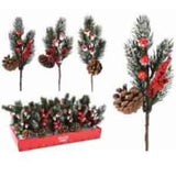 Christmas plug 22 cm 3 assorti design
