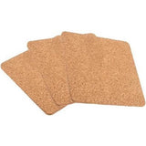 No brand cork pan coasters 19 cm set of 3