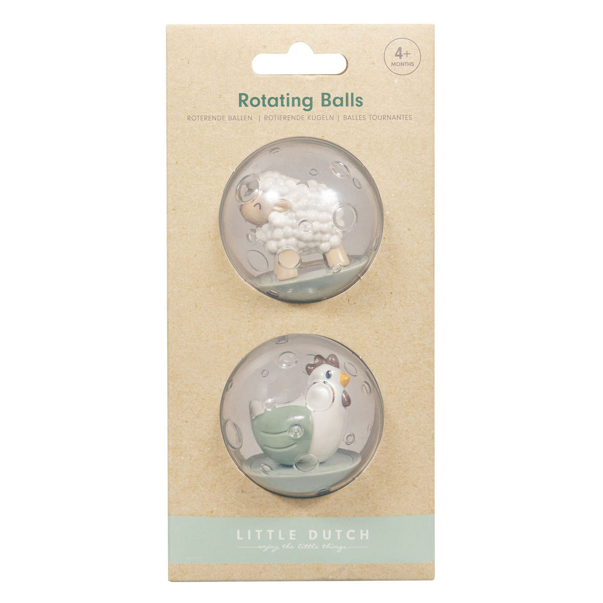 Little Dutch Farm Rotating balls, Set of 2