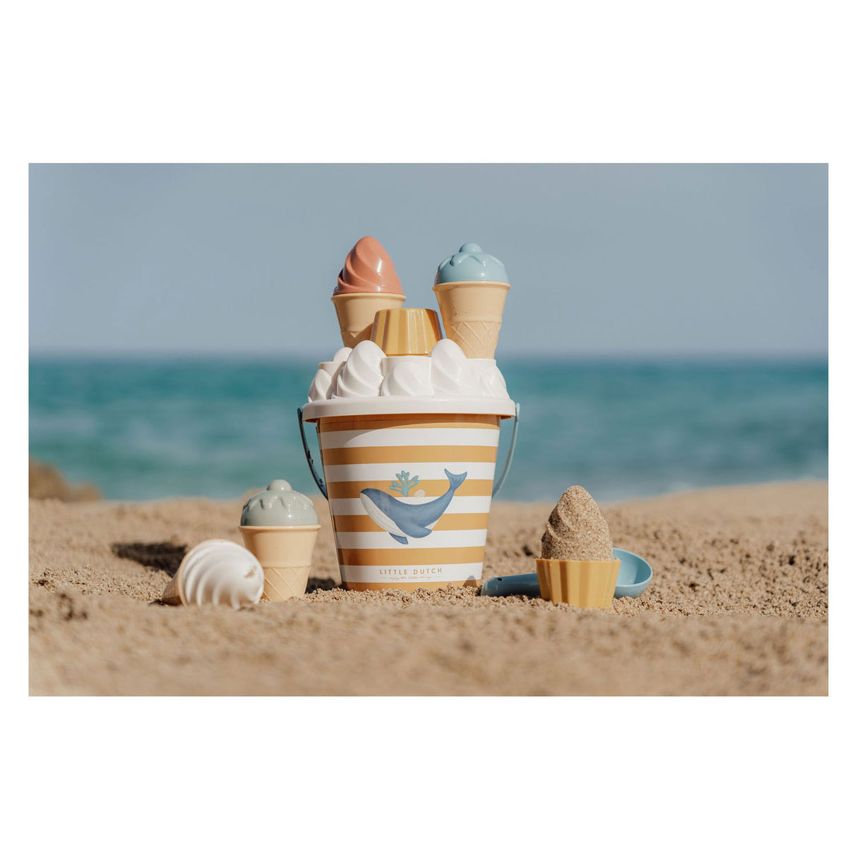 Little Dutch Ocean Dreams Bucket Blue Ice Cream Set, 14dlg.