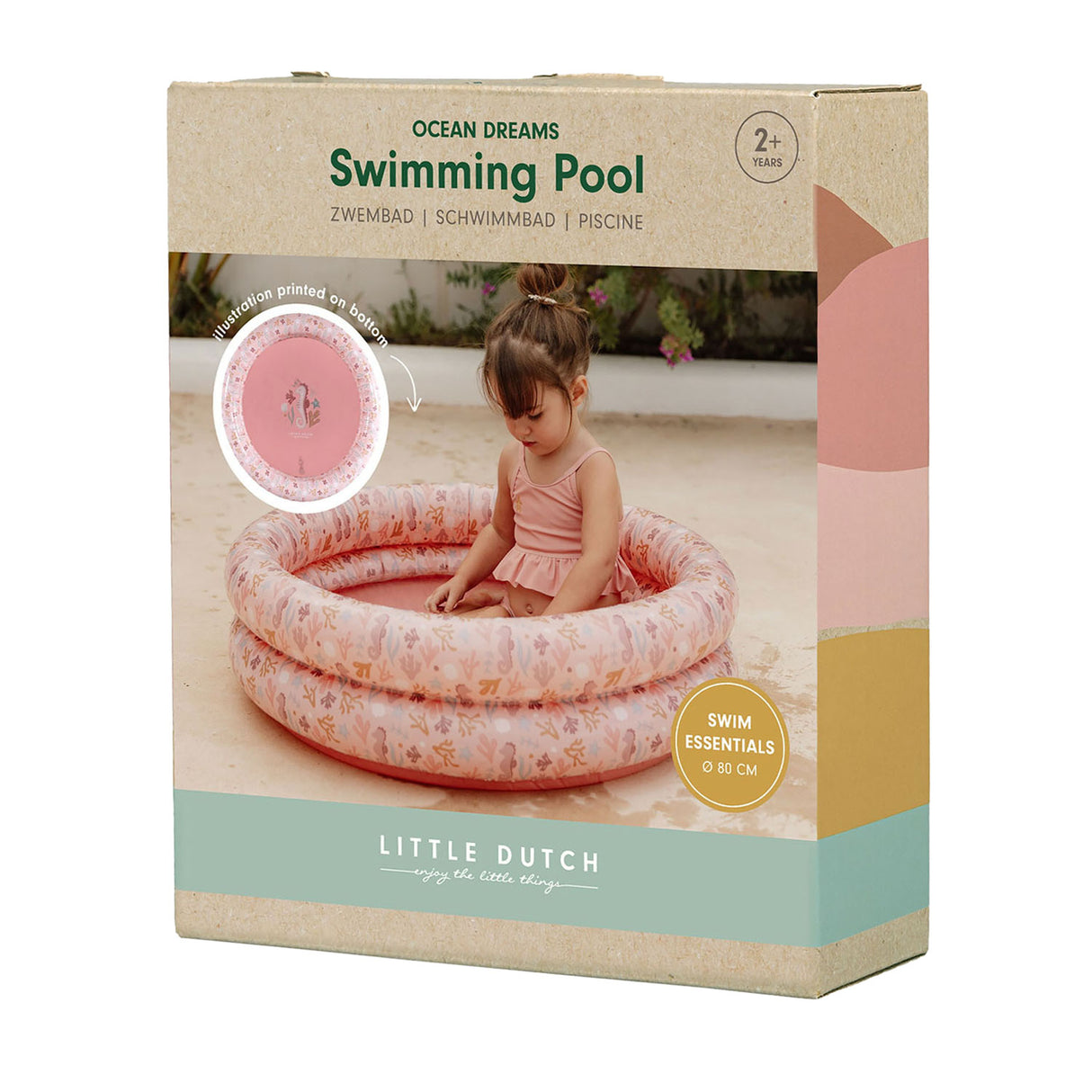 Little Dutch Ocean Dreams Swimming pool Pink, 80cm