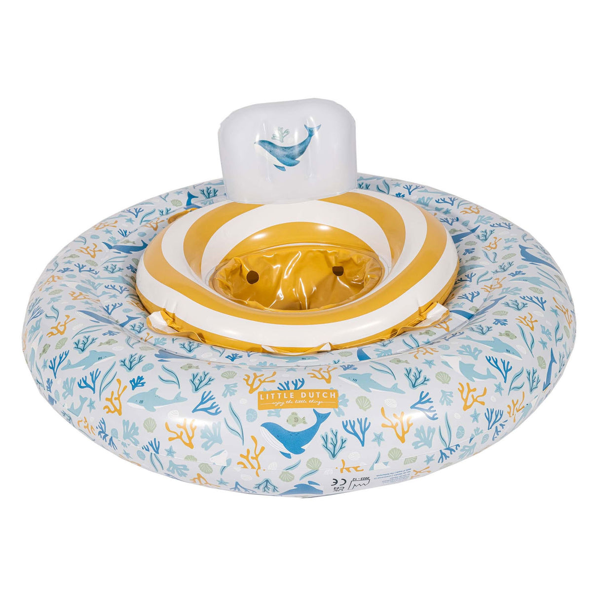 Malý holandský plavecký prsten pro miminko Ocean Dreams modrý, 67 cm