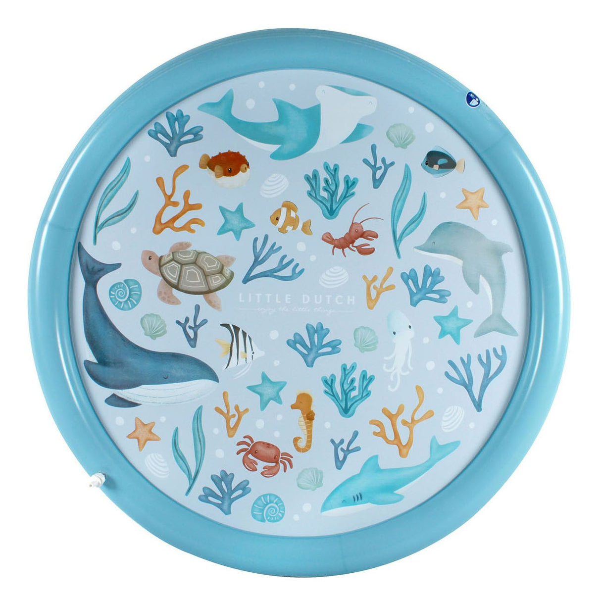 Little dutch ocean dreams waterspeelmat blauw, 150cm