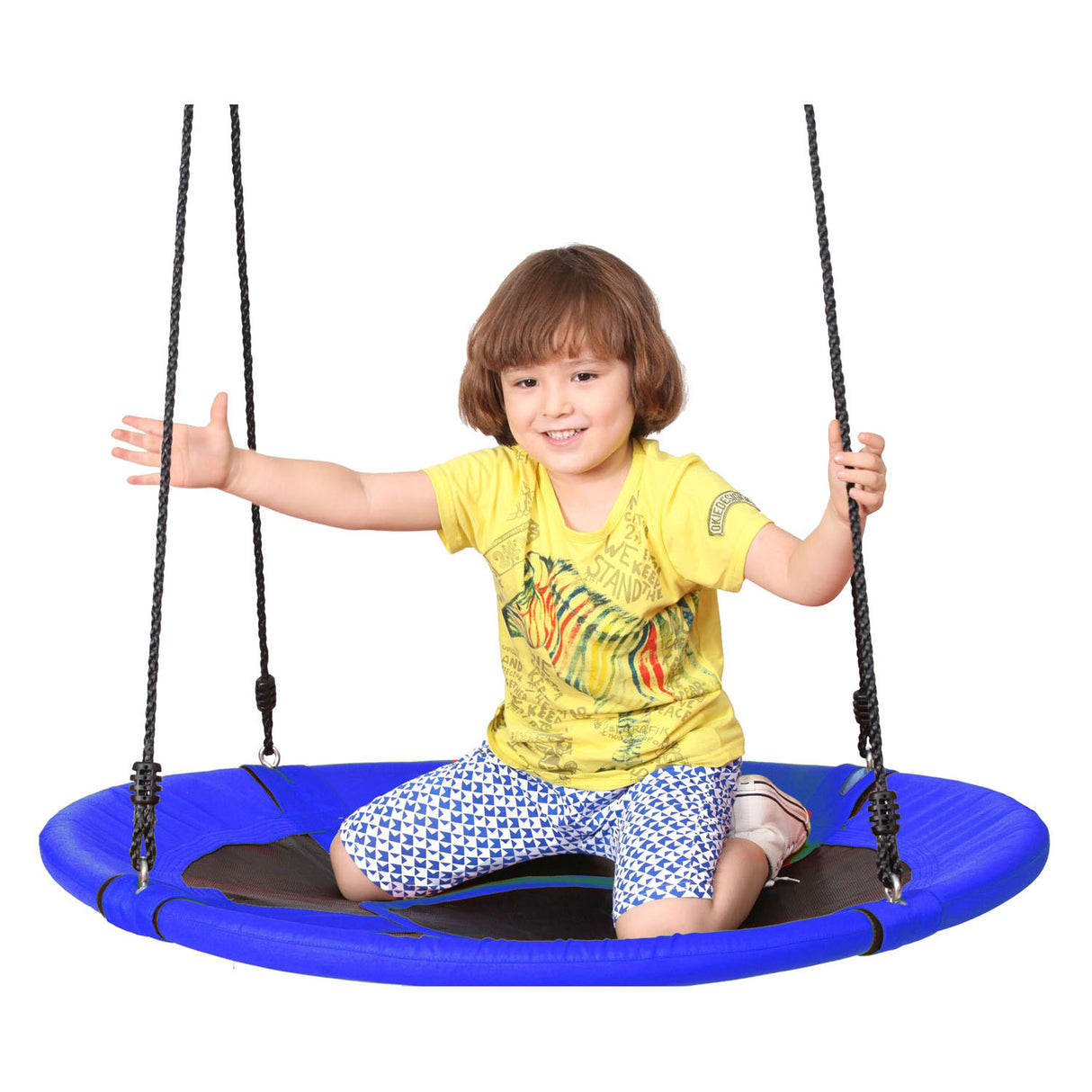 Outdoor play swing matt blue, 100cm