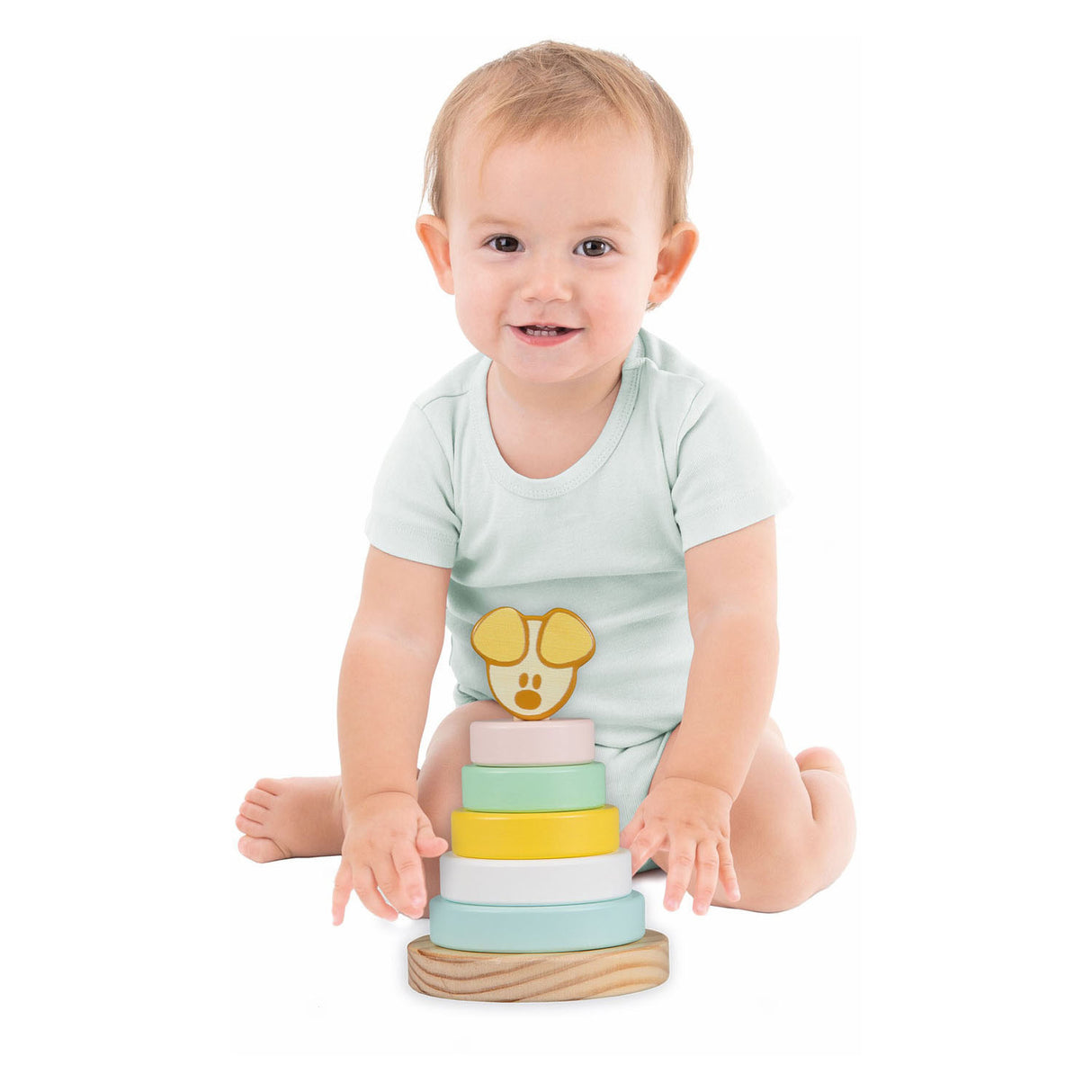 Rubo Toys Woezel and Pip Pip Baby Stack Tower, 7dlg.