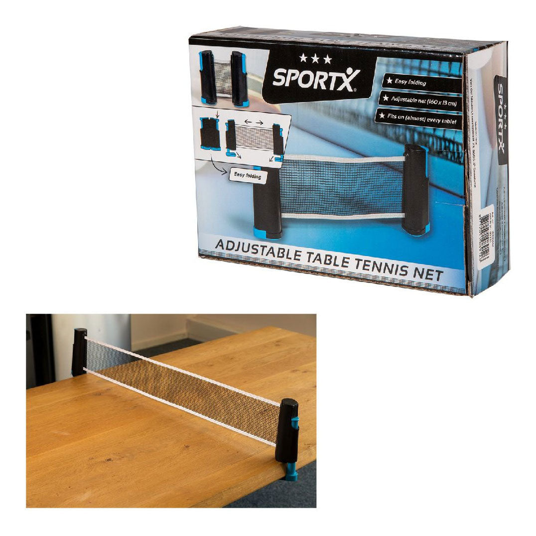 SportX Table tennis net rolling up