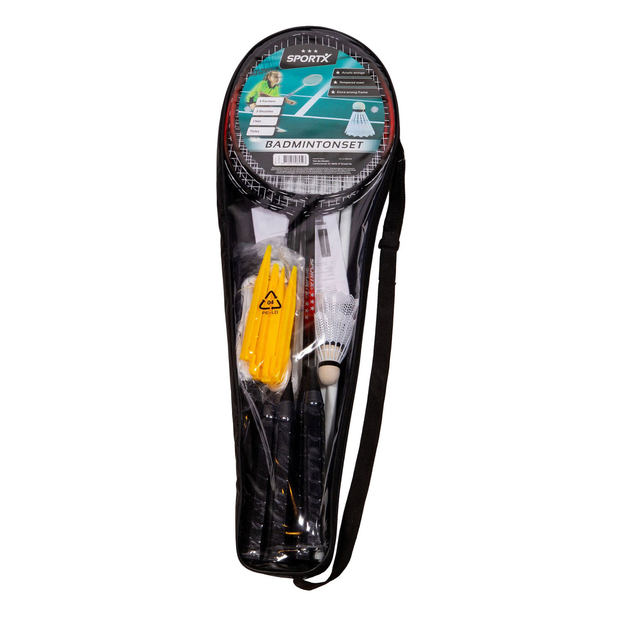 Badmintonset de Sportx com rede