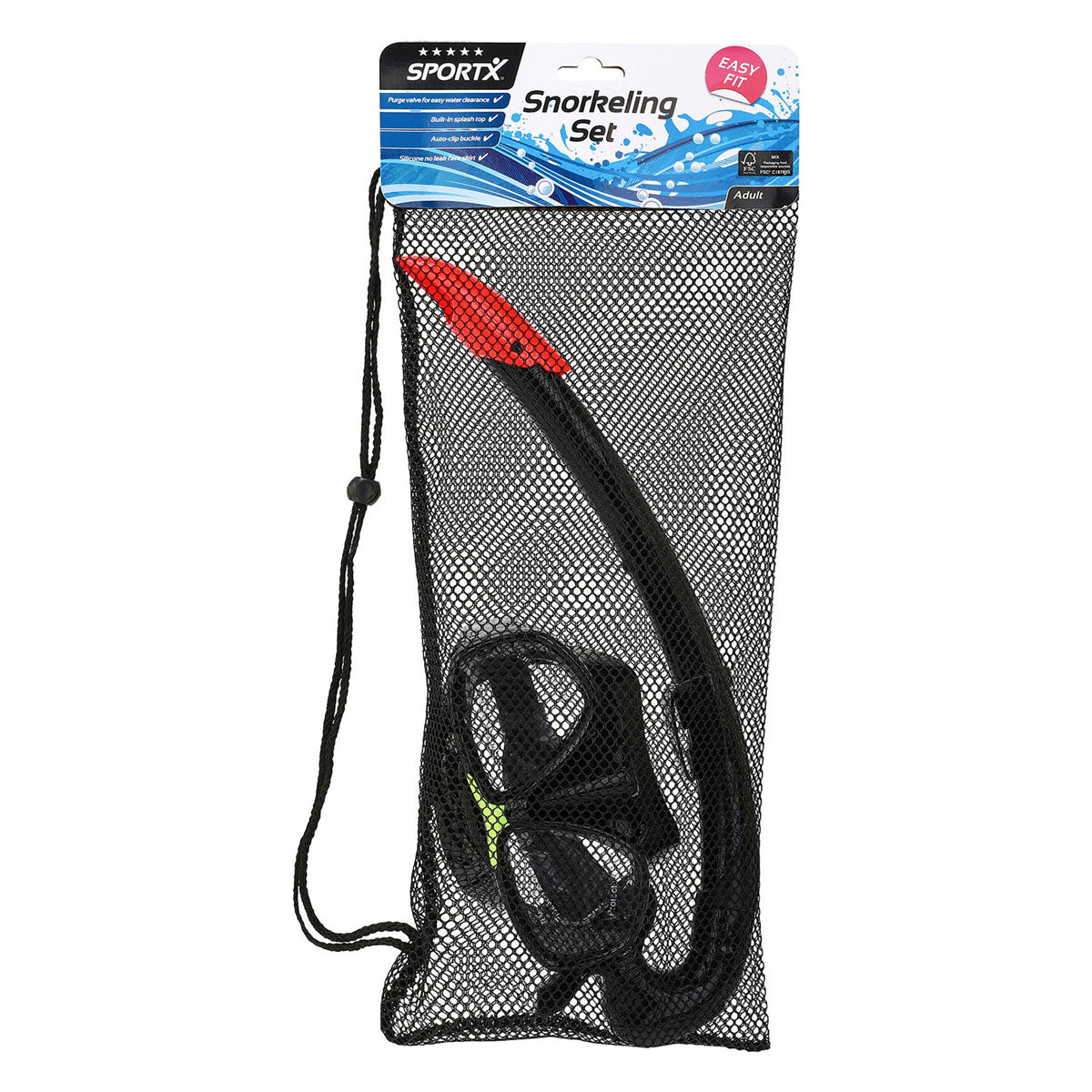 Sportx Adults Splancel Set 5 étoiles noir