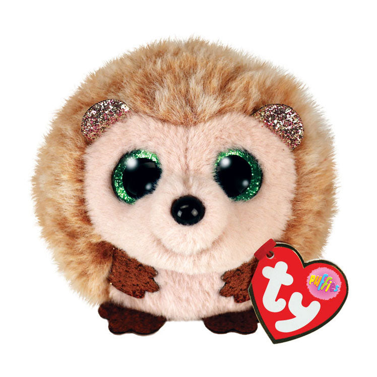 Ty Beanie Ty Teeny Puffies Hazel Brown Hedgehog, 10 cm