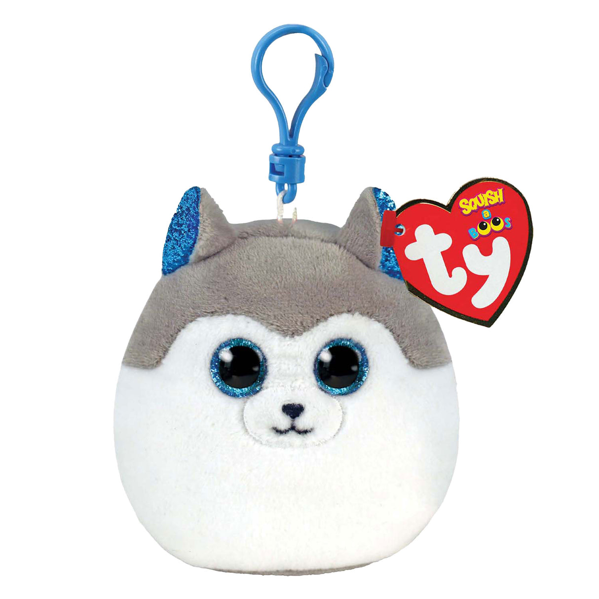 Ty Beanie Ty Squish A Boo Clips Slush Husky, 8cm
