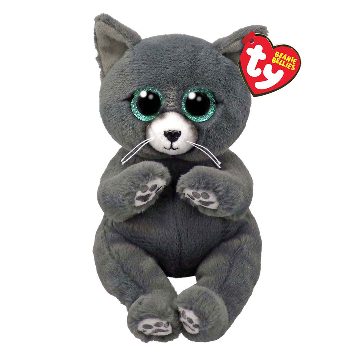 Ty beanie babies bellies binx cat blue, 15cm