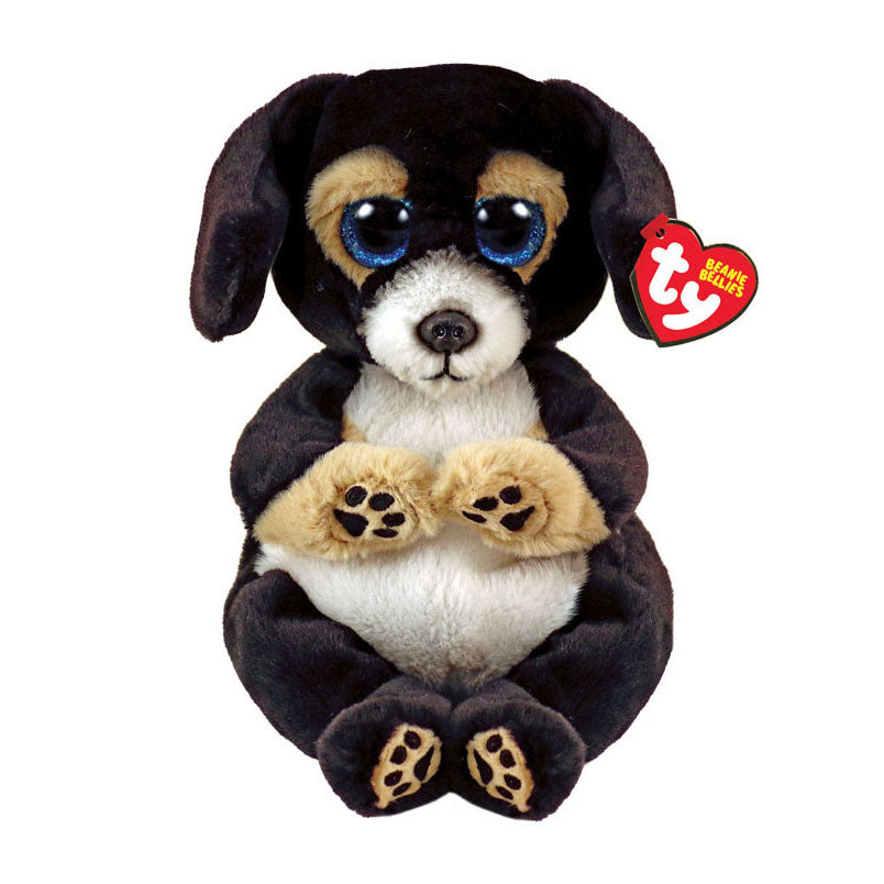 Ty Beanie Babies Bellies Ranger Black Dog, 15 cm