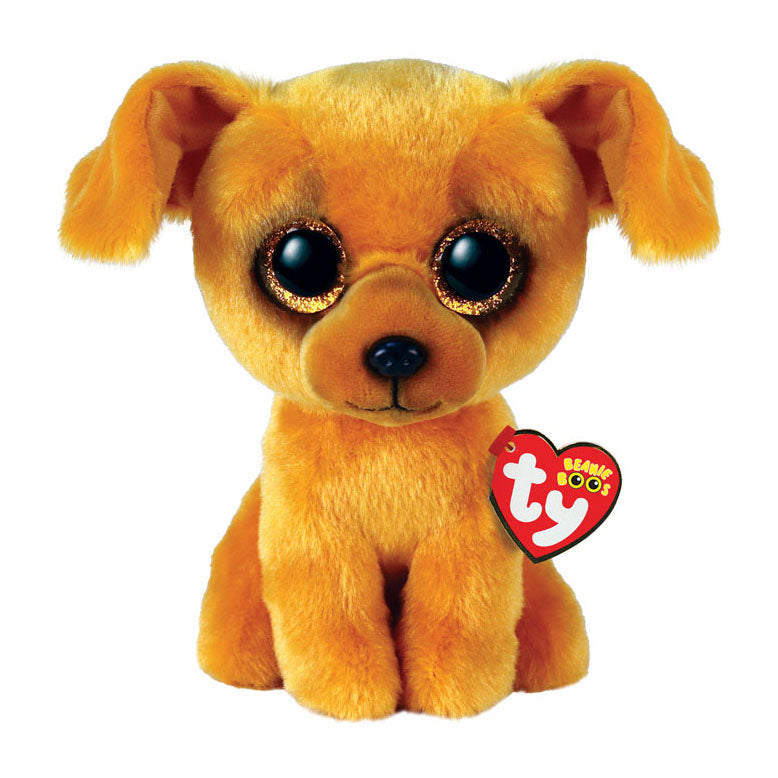 Ty beanie boo's zuzu světle hnědý pes, 15cm