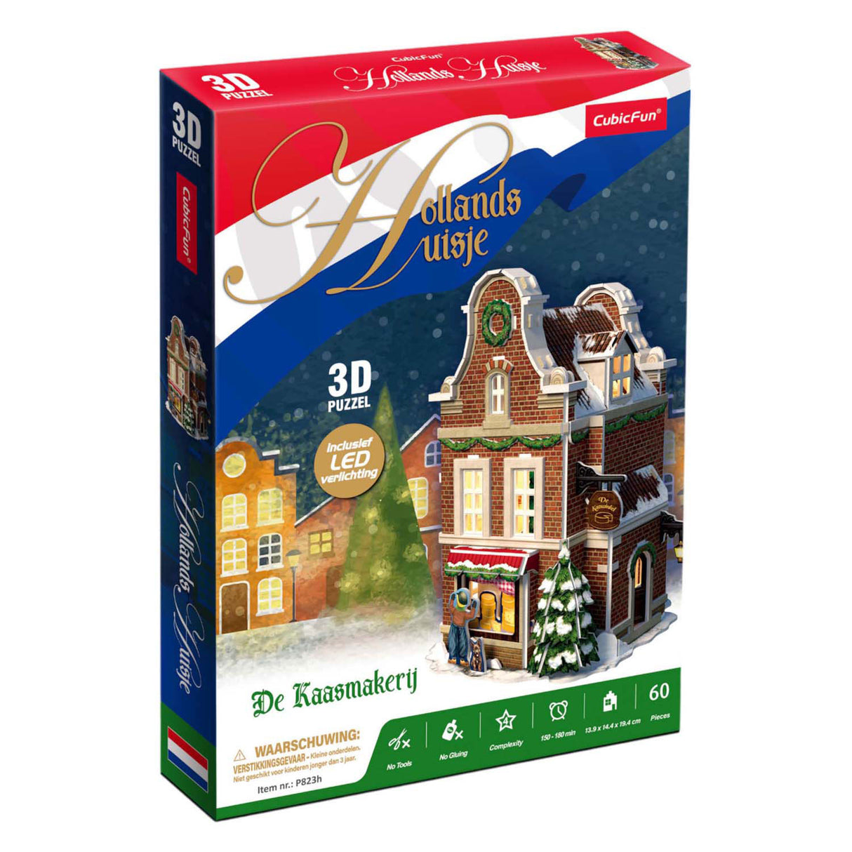 Cubic Fun 3D Puzzle Cheese Shop With LED Lighting