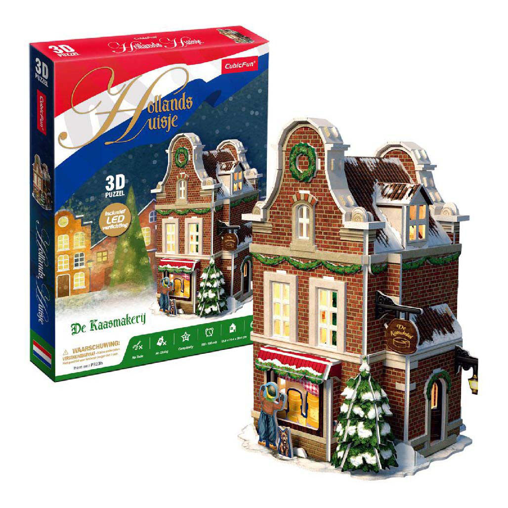 Cubic Fun 3D Puzzle Cheese Shop With LED Lighting