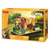Kubická zábava 3D puzzle lev