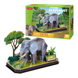 Kubična zabavna 3d puzzle slon