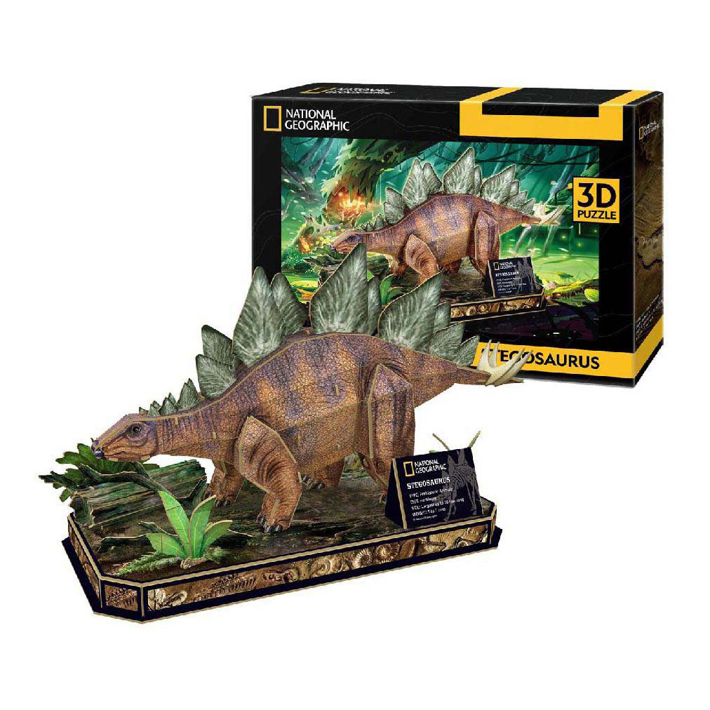 Cubic Fun 3D Puzzle National Geographic Stegosaurus