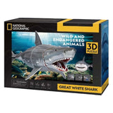Cubic Fun 3D Puzzle National Geographic Witte Shark