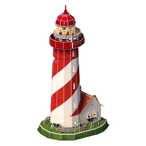 Kubik Spaass 3D Puzzel Liichttuerm LED, 51 Stéck.