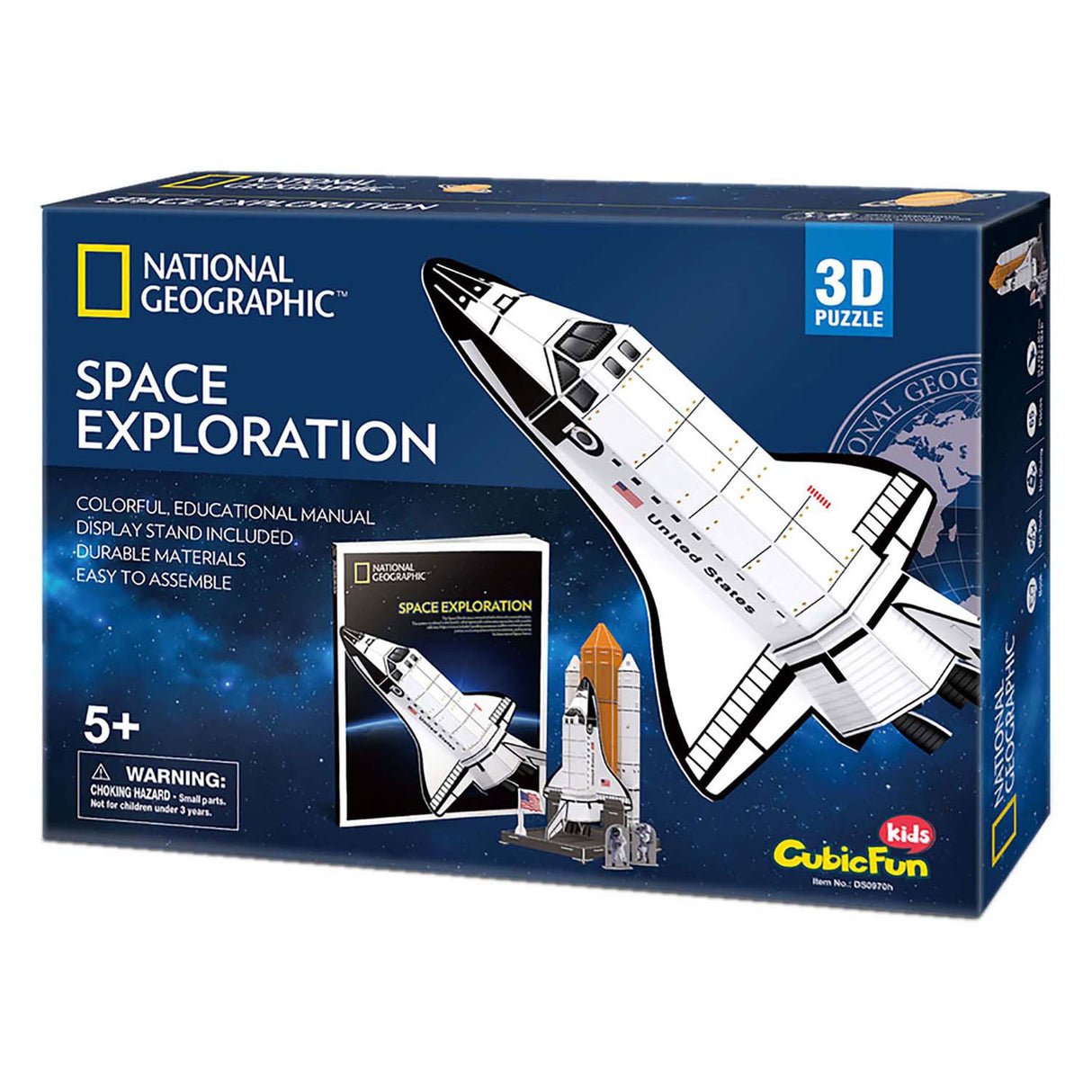 Odkrijte kubično zabavno 3D Puzzle National Geographic Space