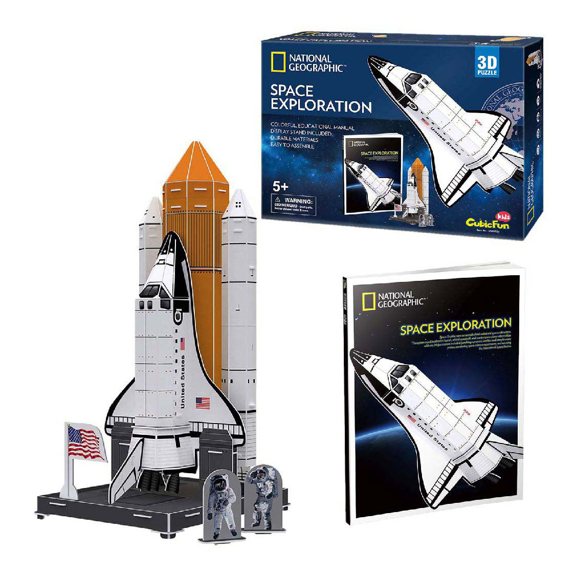 Odkrijte kubično zabavno 3D Puzzle National Geographic Space
