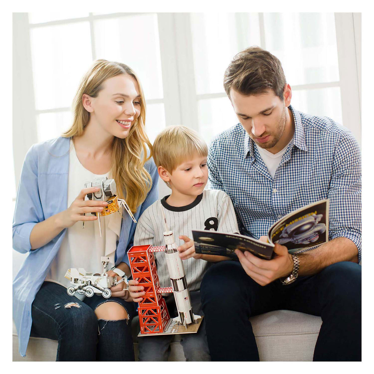 Kubična zabavna 3D puzzle misija National Geographic Space