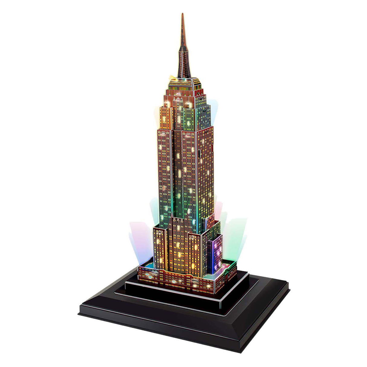 Cubic fun 3D puzzle empire state building with LED lighting