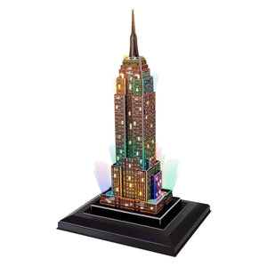 Cubic fun 3D puzzle empire state building with LED lighting