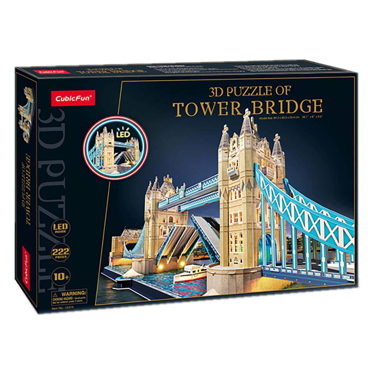 Cubic Fun 3D Puzzle Tower Bridge With LED Lighting