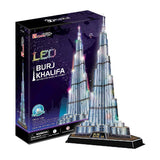 Cubic Fun 3D Puzzle Burj Khalifa with LED Lighting
