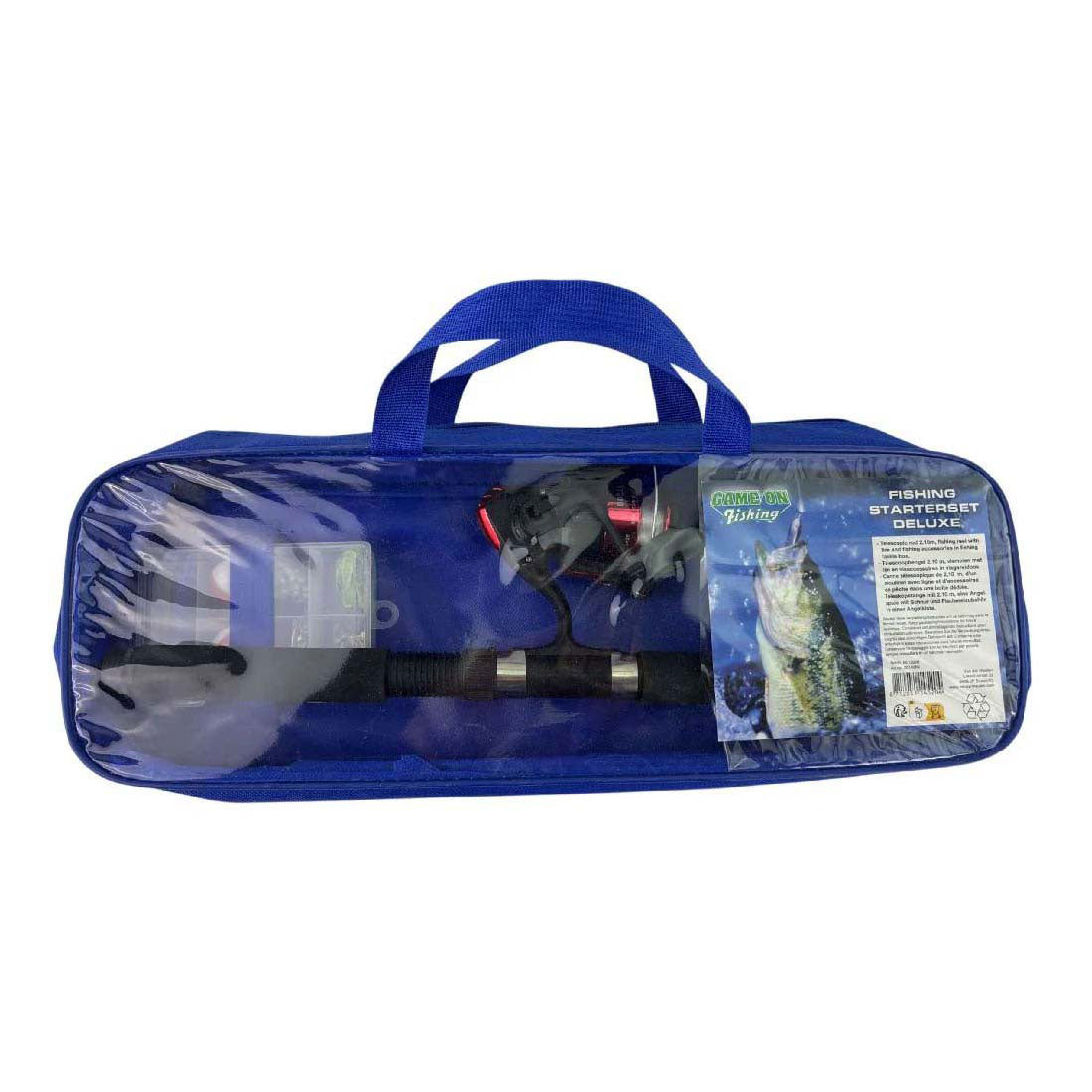 Game on fishing starterset deluxe in bewaartas
