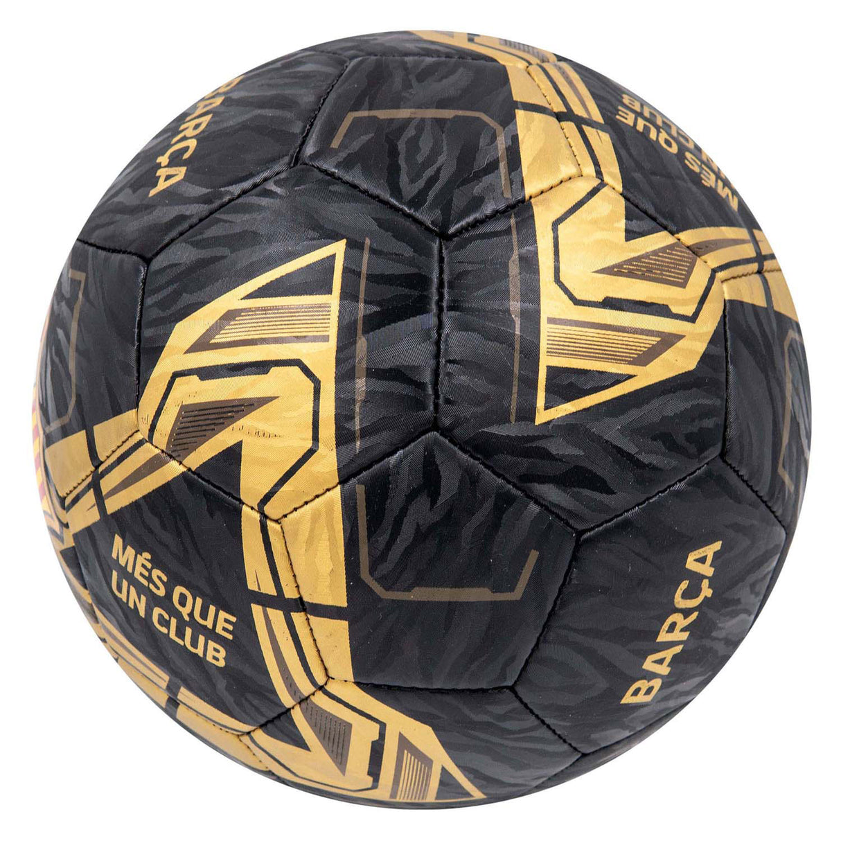 RC FC Baelona Voetbal Lightning Black Gold, 22 cm