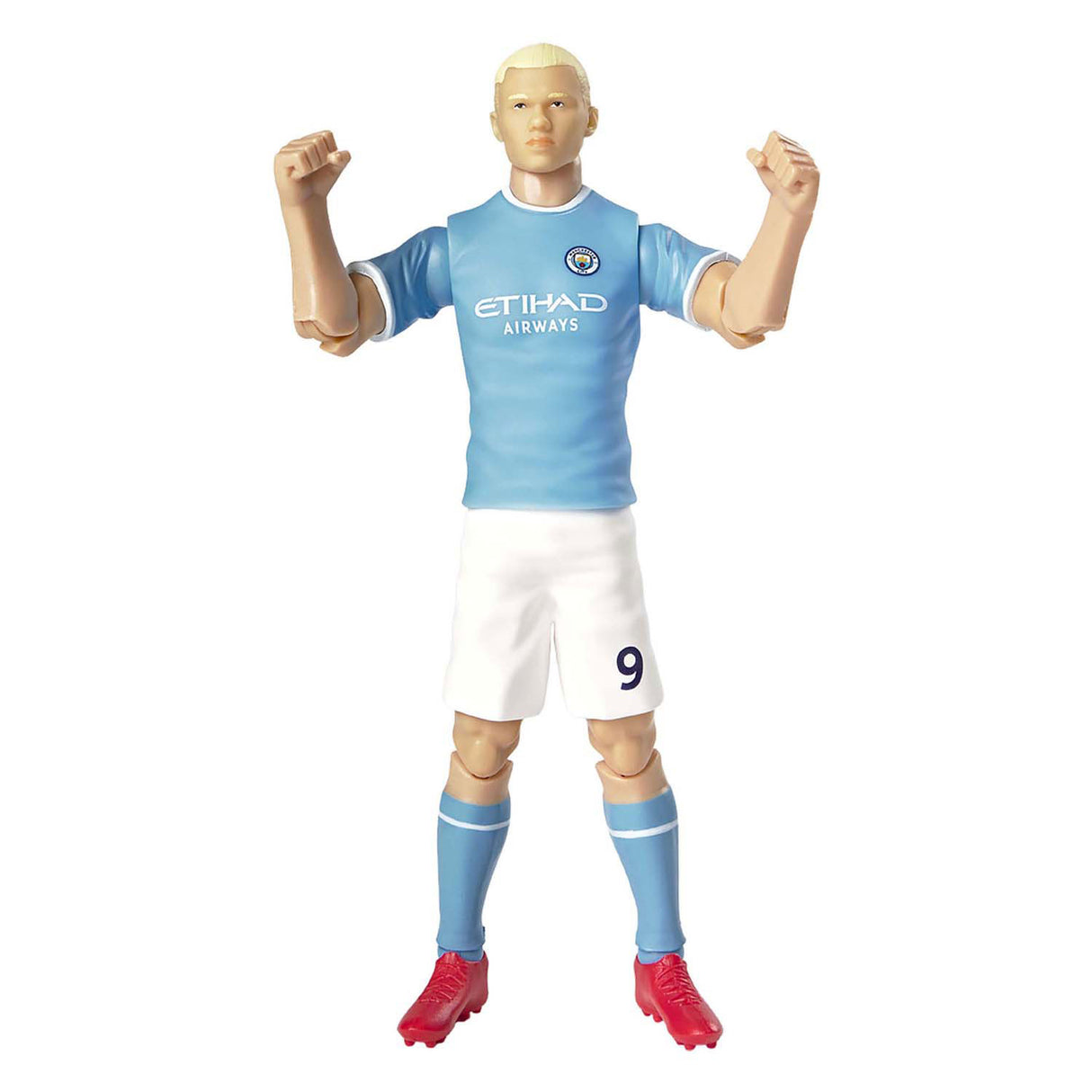 Fotbollsfigur Manchester City Erling Haaland, 20 cm