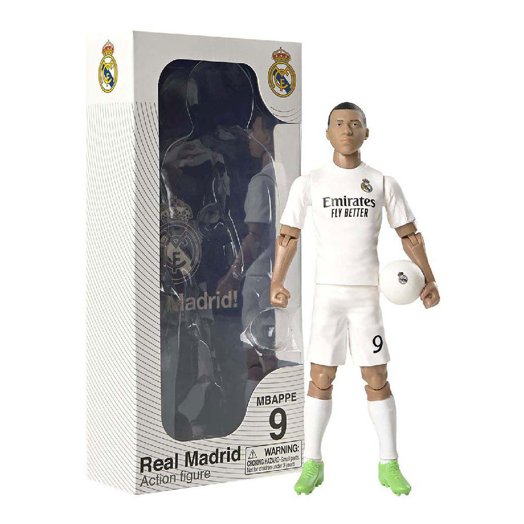 Figura di calcio real madrid kylian mbappe, 20 cm