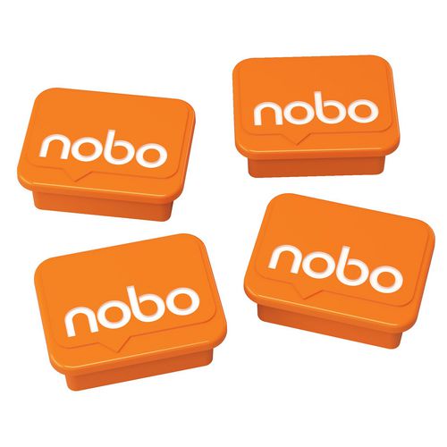 Magneten nobo oranje 18 x 22 mm
