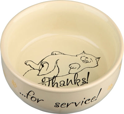 Trixie Feeding Bowl thanks for service assorti