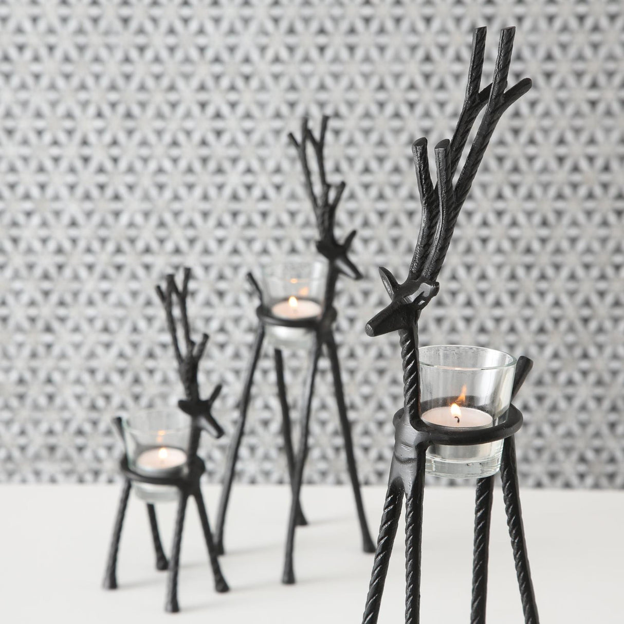 Boltze home theelichthouderset alfred hert 3-delig