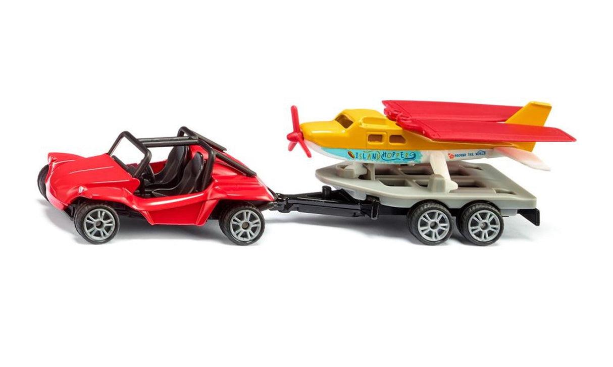 Siku buggy met sportvliegtuig 1:87