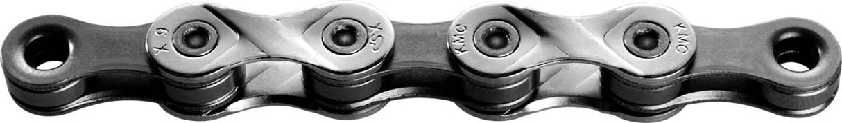 KMC X9 Silver Gray Bicycle Chain (1 2 x 11 128 ) - 122 links