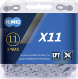 KMC X11 EPT Bicycle Chain - 118 Links - Gray