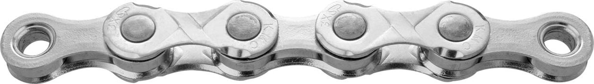 KMC E11 Hi-Performance Triple X-Durability 11-Speed ​​E-Bike Chain, 122 Left, 5.65mm, Silver